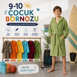 Çocuk Bornozu 9-10 Yaş